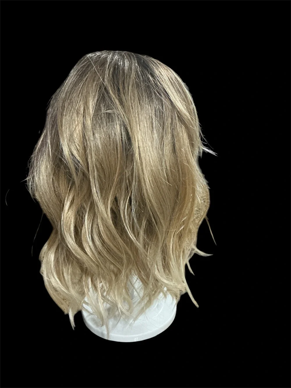 Rene of Paris Women’s Ombré Wavy Synthetic Wig in Brown to Blonde